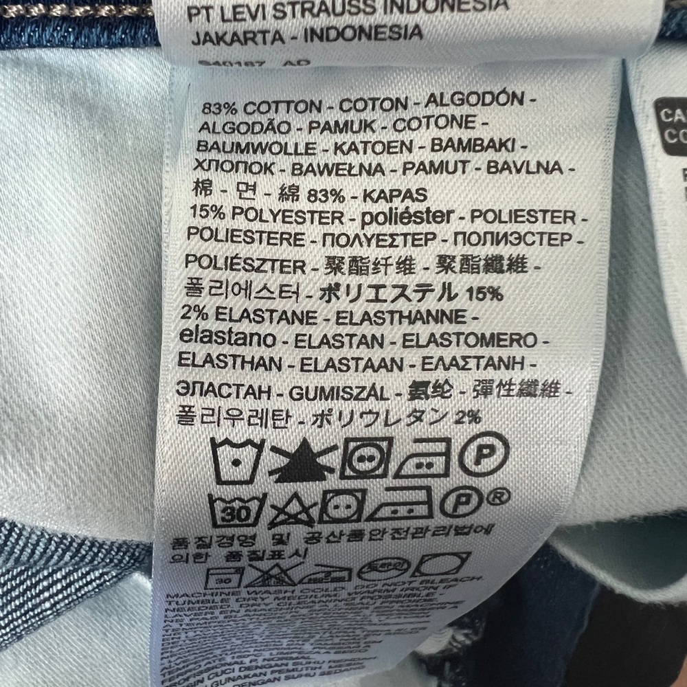 Levi’s Women’s Basic Indigo Denim Cuffed Shorts, … - image 9